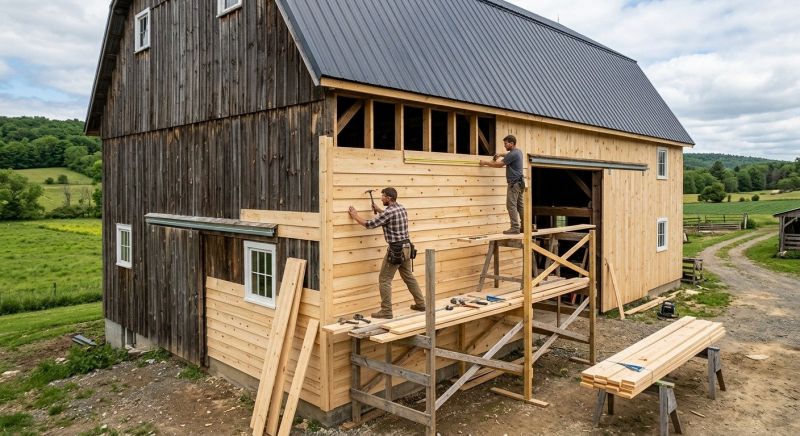 Barn Siding Installation in Grand Isle, VT