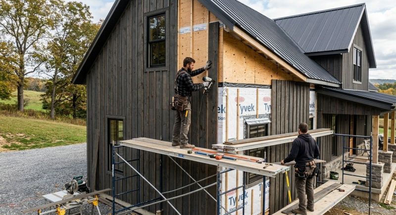 Barn Siding Installation in Jeffersonville, VT