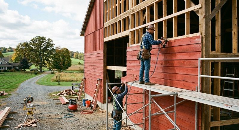 Barn Siding Installation in Plattsburgh, NY