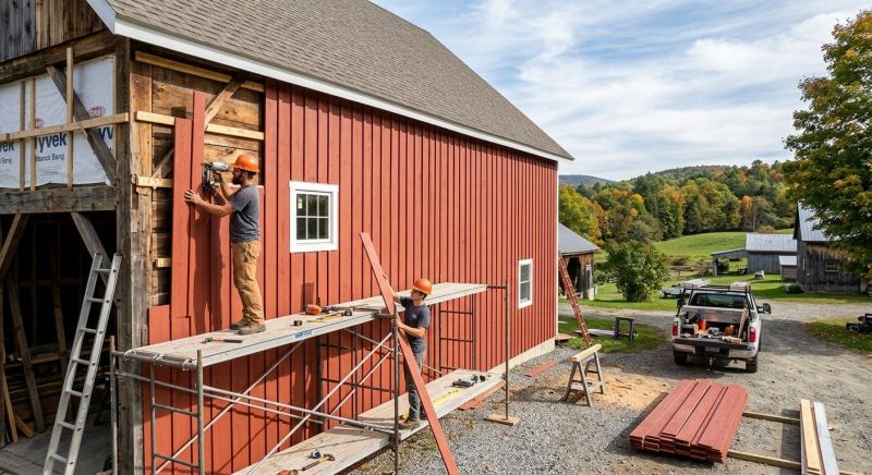 Barn Siding Installation in Plattsburgh, NY