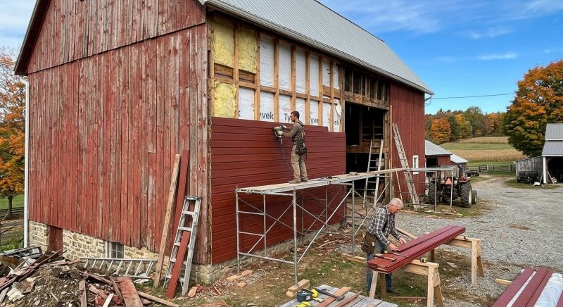 Barn Siding Replacement in Essex Junction, VT