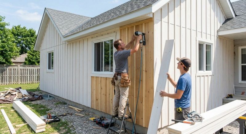 Batten Siding Installation in Bristol, VT