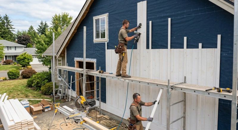 Batten Siding Installation in Williston, VT