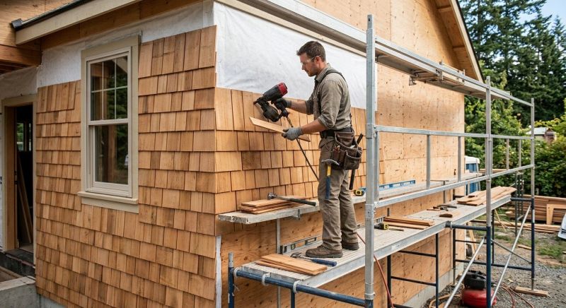 Cedar Siding Installation in Colchester, VT