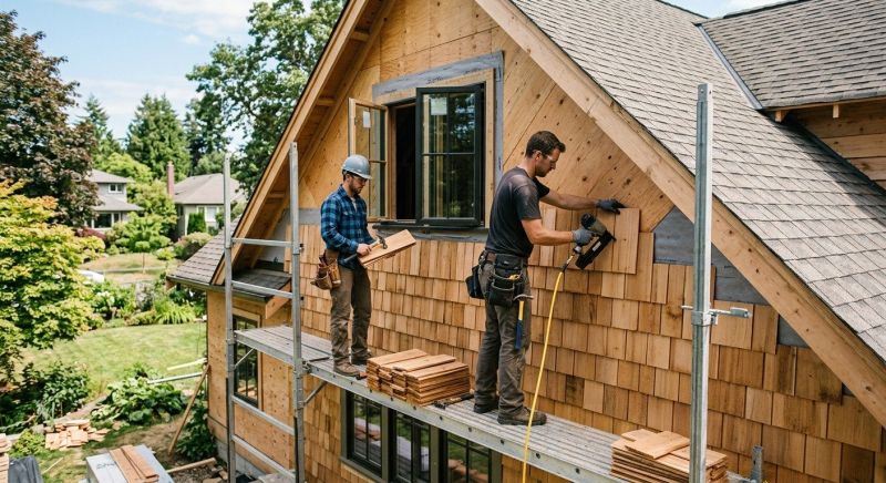 Cedar Siding Installation in Colchester, VT