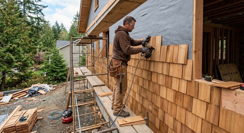 Cedar Siding Installation in Jeffersonville, VT