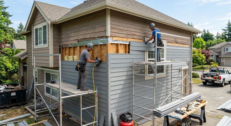 Cement Siding Installation in Huntington, VT