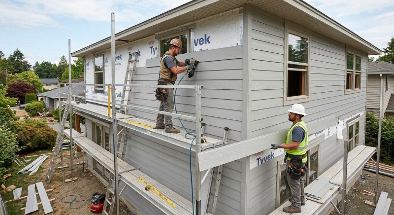 Cement Siding Installation in Williston, VT