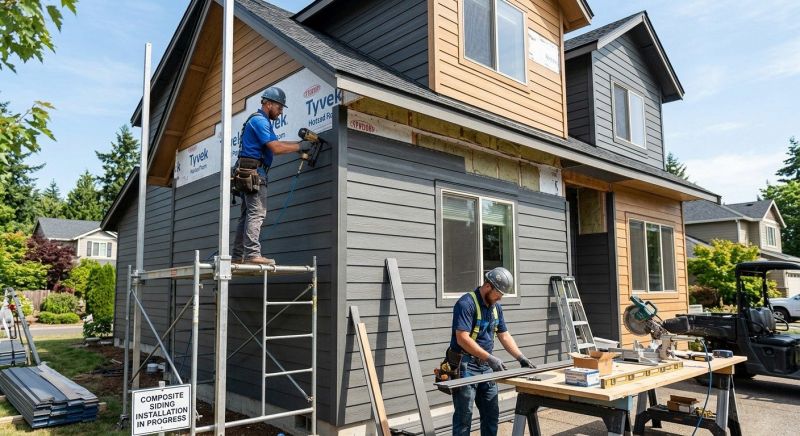 Composite Siding Installation in Jeffersonville, VT