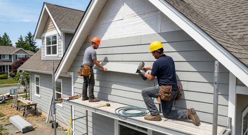 Fiber Cement Installation in Milton, VT