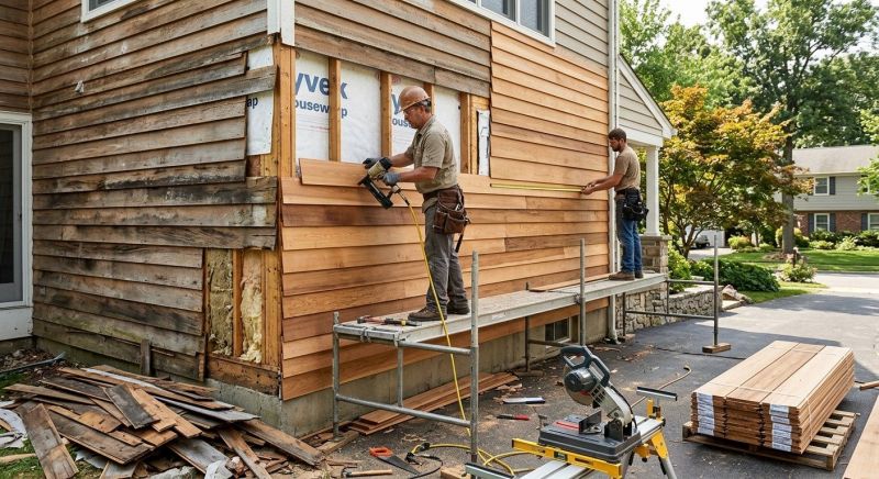 Hardwood Siding Installation in Colchester, VT
