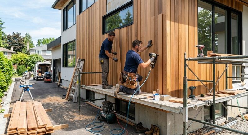 Hardwood Siding Installation in Jeffersonville, VT