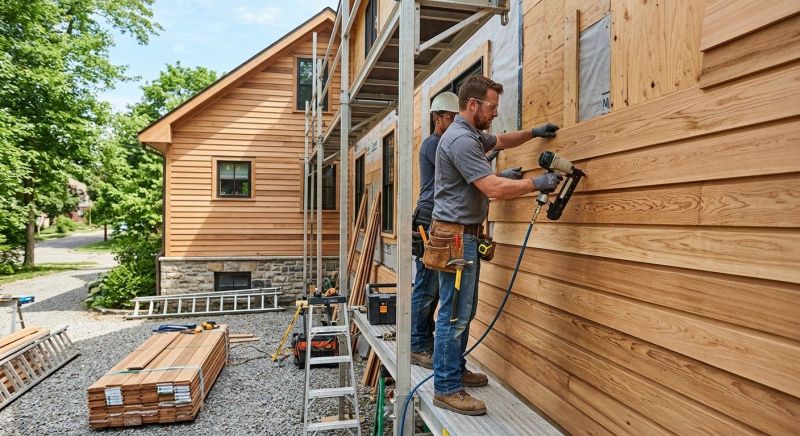 Hardwood Siding Installation in Lamoille County, VT