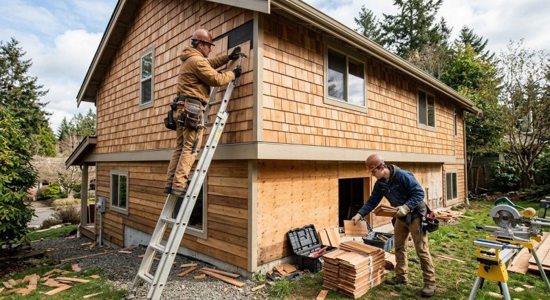 Hardwood Siding Installation in Milton, VT
