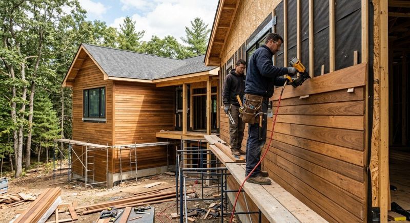 Hardwood Siding Installation in Morrisville, VT