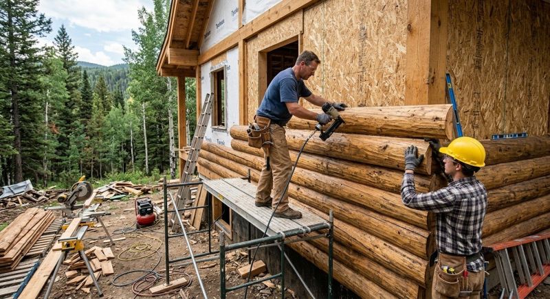 Log Home Siding Installation in Essex Junction, VT
