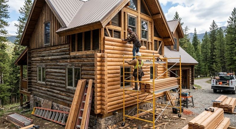 Log Siding Installation in Cambridge, VT