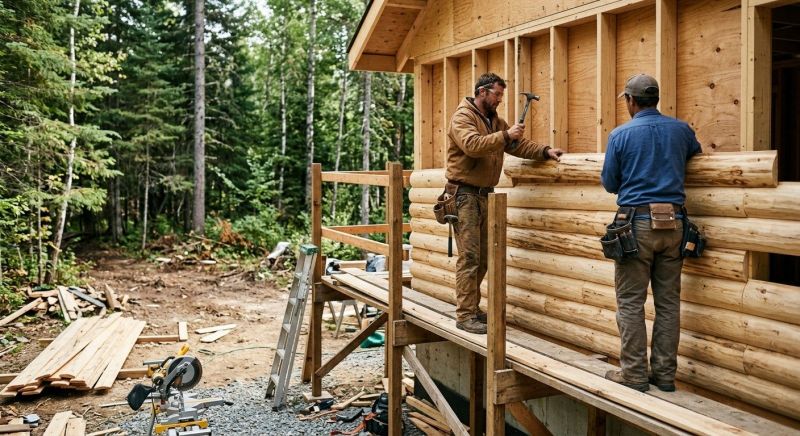 Log Siding Installation in Jeffersonville, VT