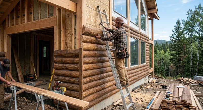 Log Siding Installation in Plattsburgh, NY