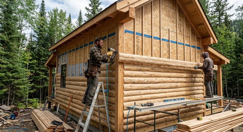 Log Siding Installation in Willsboro, NY