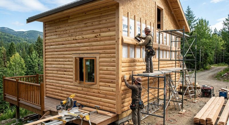 Log Siding Installation in Willsboro, NY