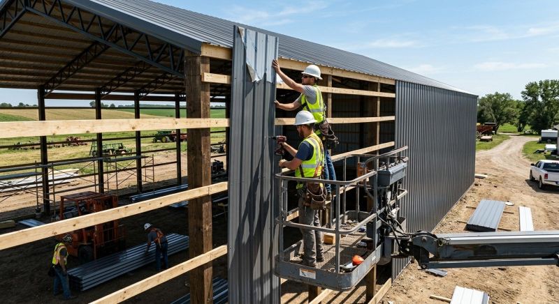 Metal Barn Siding Installation in Essex Junction, VT