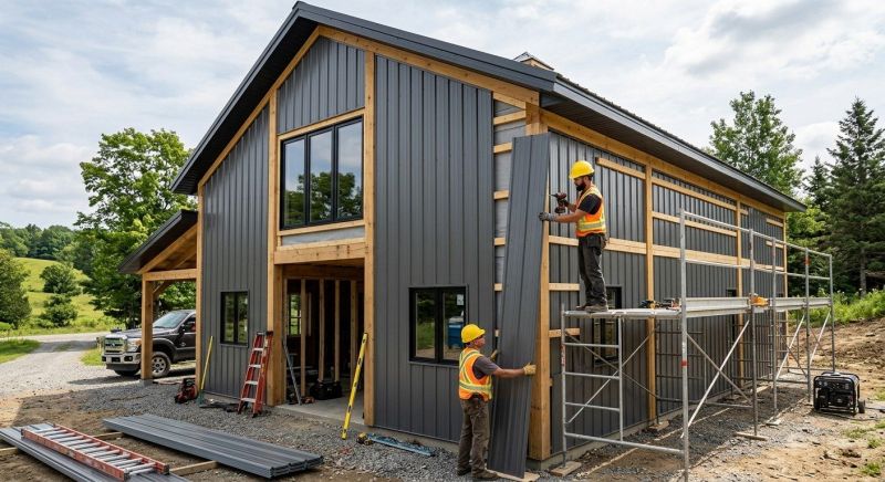 Metal Barn Siding Installation in Essex Junction, VT