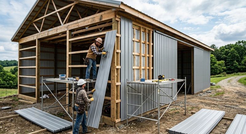 Metal Barn Siding Installation in Essex Junction, VT