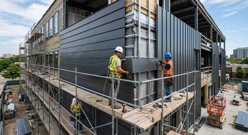Metal Cladding Installation in Essex Junction, VT