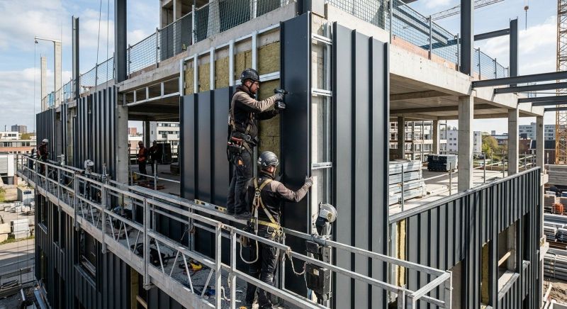 Steel Cladding Installation in Essex Junction, VT