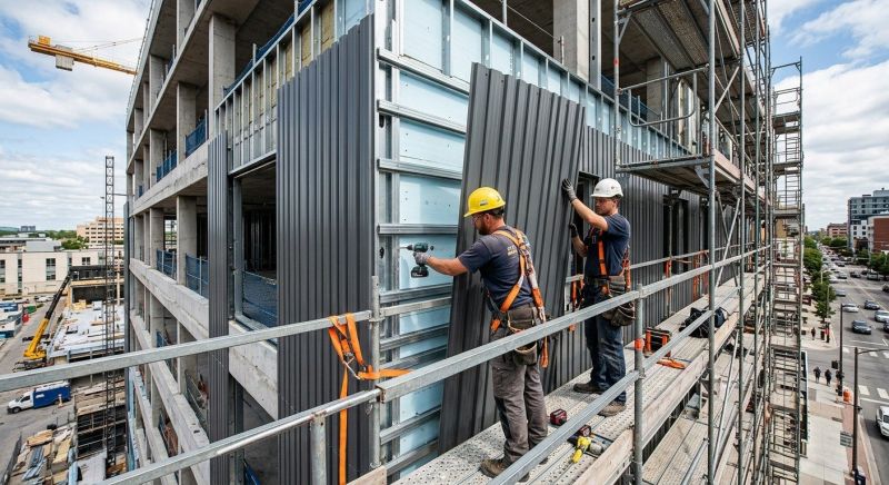 Steel Cladding Installation in Essex Junction, VT