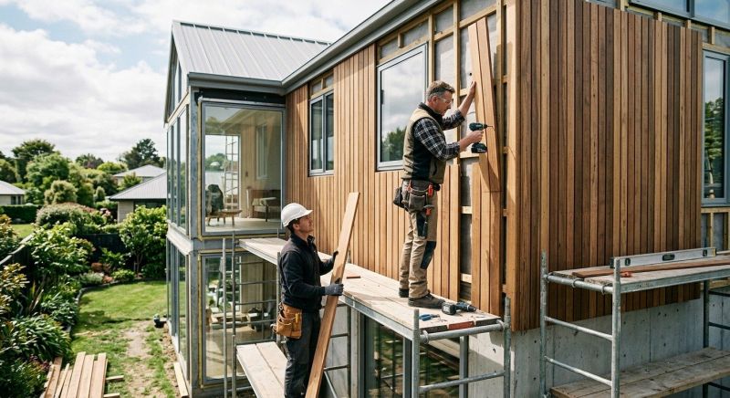 Wood Cladding Installation in Colchester, VT