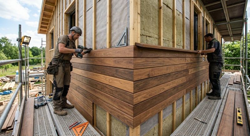 Wood Cladding Installation in Milton, VT
