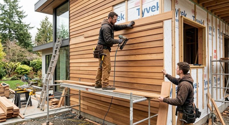 Wood Cladding Installation in Waterbury, VT
